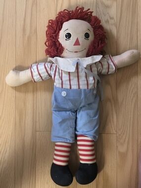 Rare vintage knickerbocker raggedy andy 70s 16 inch
